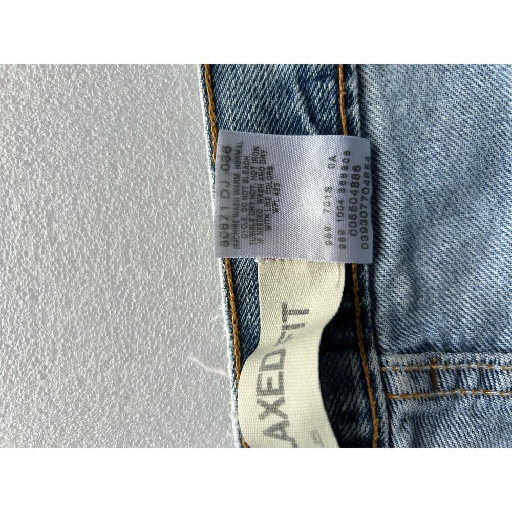 Vintage Levis Reworked Distressed Painted Bleach Dye Cutoff Festival Shorts Sz M - Picture 14 of 15